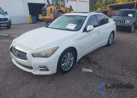 2014 Infiniti Q50 Premium из США, поврежденный, VIN JN1BV7AP1EM677592